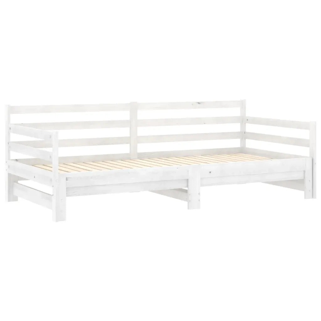 Dormeuse Estraibile Bianca in Massello di Pino 2x(90x200) cm cod mxl 53139