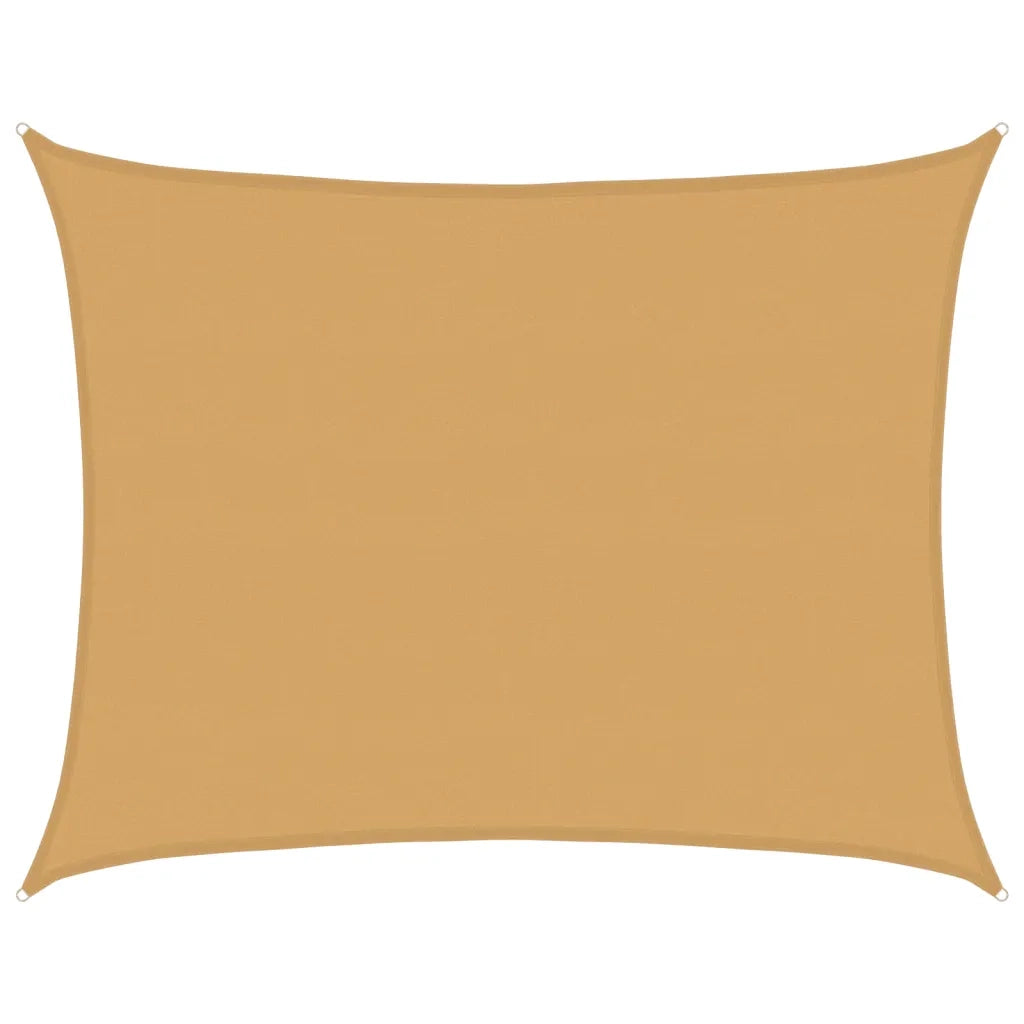 Vela Parasole 160 g/mÂ² Rettangolare Sabbia 6x7 m in HDPE