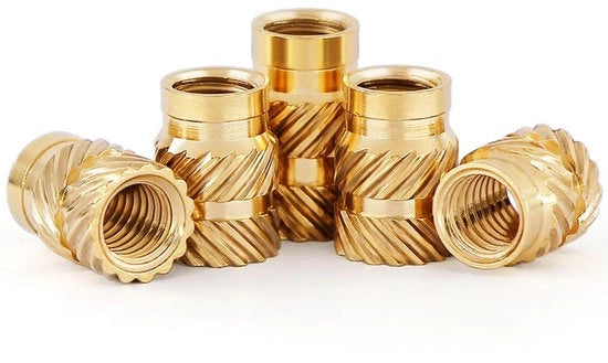 Set di viti a messina M10 - 50 pezzi - ottone - viti a dente di sega - viti a dente di sega standard - per componenti in plastica