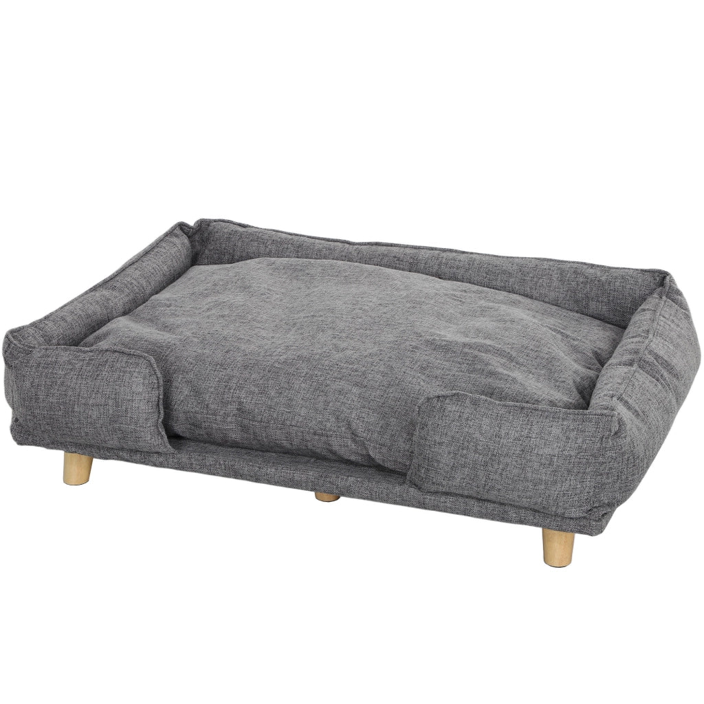 Letto per cani con cuscino rimovibile e lavabile ¨C zephmum ¨C Natur+ Grigio Scuro