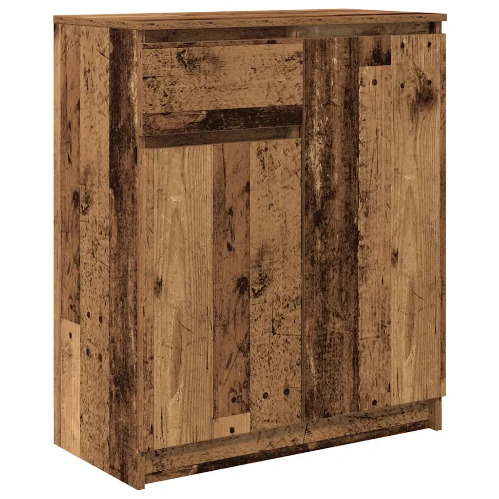 Credenza con Cassetto Legno Antico 71x35x84 cm in Truciolato 861596