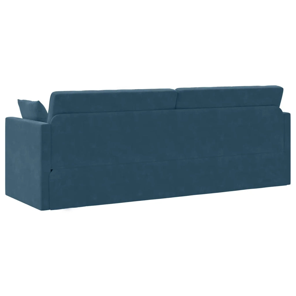 Divano-letto da pavimento Blu 213 x 70 x 77 cm Velluto 4106725