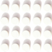 Magnetici decorativi rotondi per frigorifero - decorativi e funzionali - 20 pezzi - bianchi