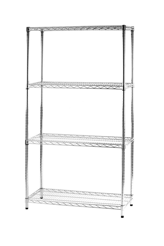 Scaffale 4 Ripiani 90x35x168 cm in Metallo Cromato Tosini