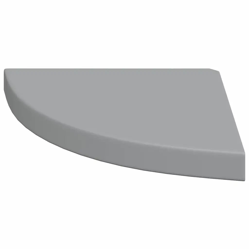 Scaffali Angolari a Parete 2 pz Grigi 35x35x3,8 cm in MDF 323923
