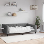 Letto da Giorno Grigio Scuro 100x190 cm in Tessuto 354177