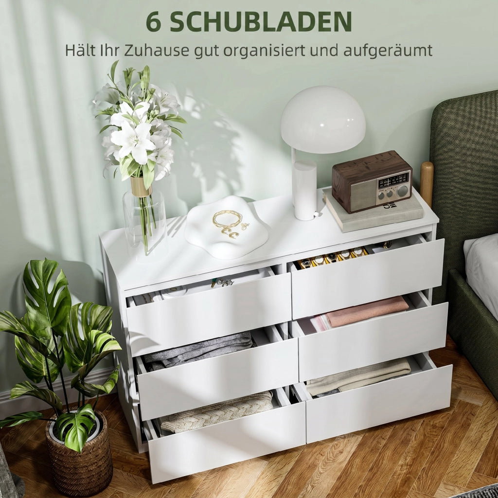 Cassettiera 3 Cassetti ¨C Xylo ¨C Bianco Moderno Camera Letto Soggiorno Mobile Contenitore Legno
