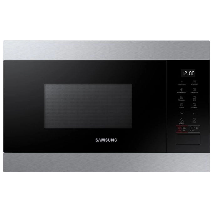 Samsung MG22M8274CT Forno Microonde con Grill Capacita' 22 Litri Potenza 1300W Piatto Doratore Sensore Smart Moisture Modalita' Standby Touch Controllo Nero-Acciaio Inossidabile