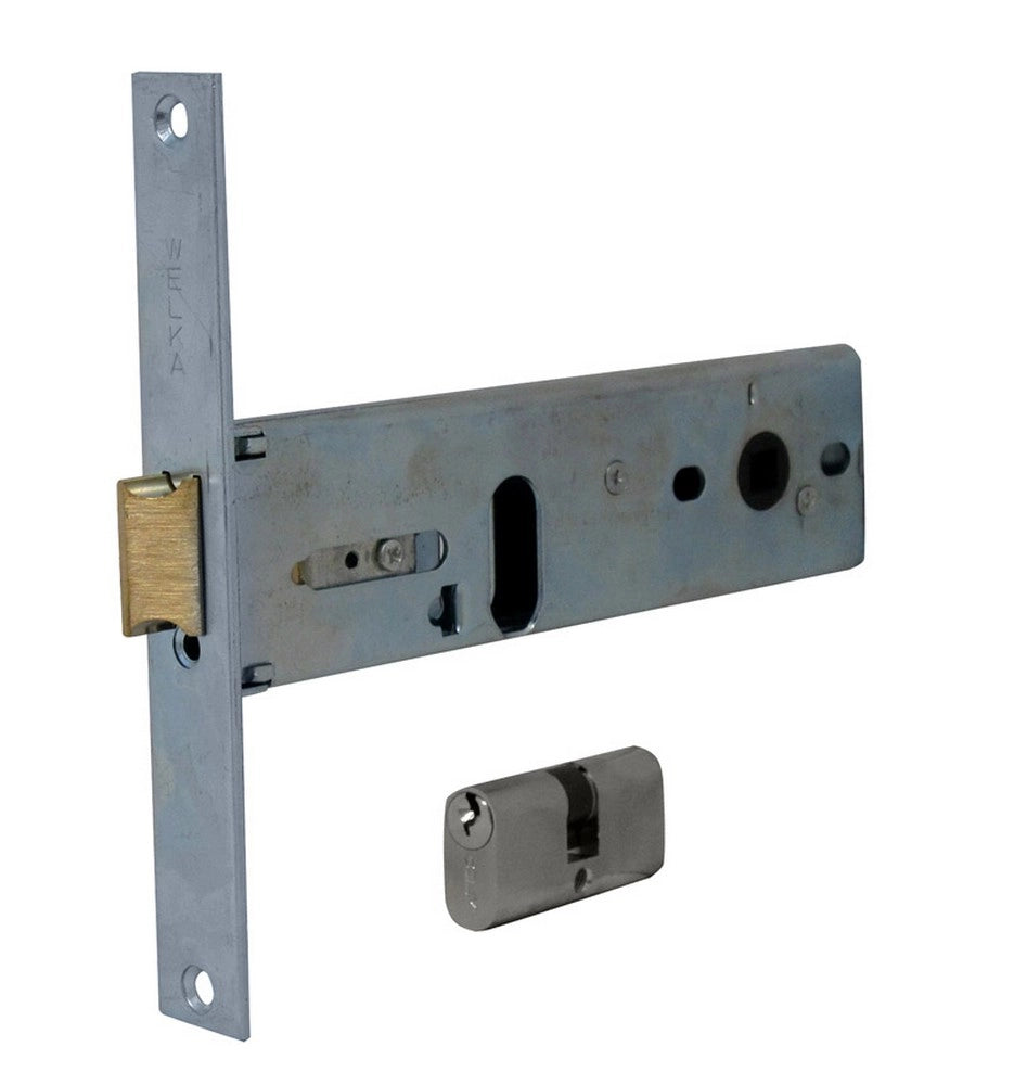 1pz serratura alluminio infilare fasce 2m-1/2+s art. 130 e.70 - f.22 c/c cod:ferx.vit29855