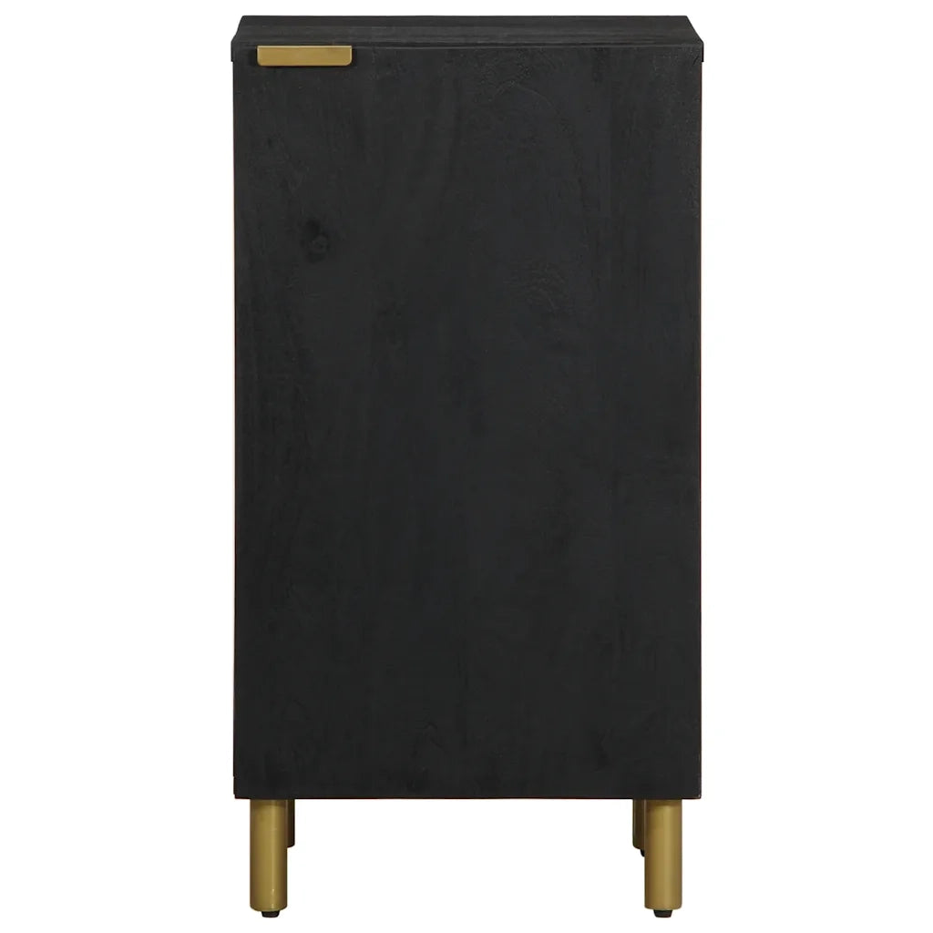 Credenza Nera 40x33x75 cm in Legno Multistrato