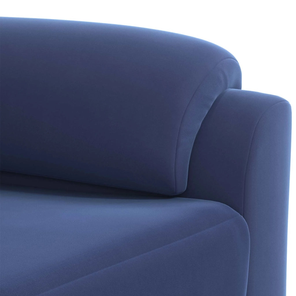 Set di divani 2 pcs Blu Polizia Velluto 3430446