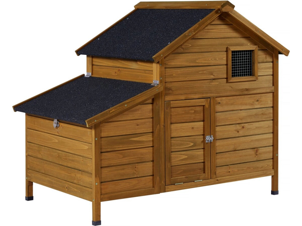 Pollaio in legno "Cocotte" con nido - Marrone