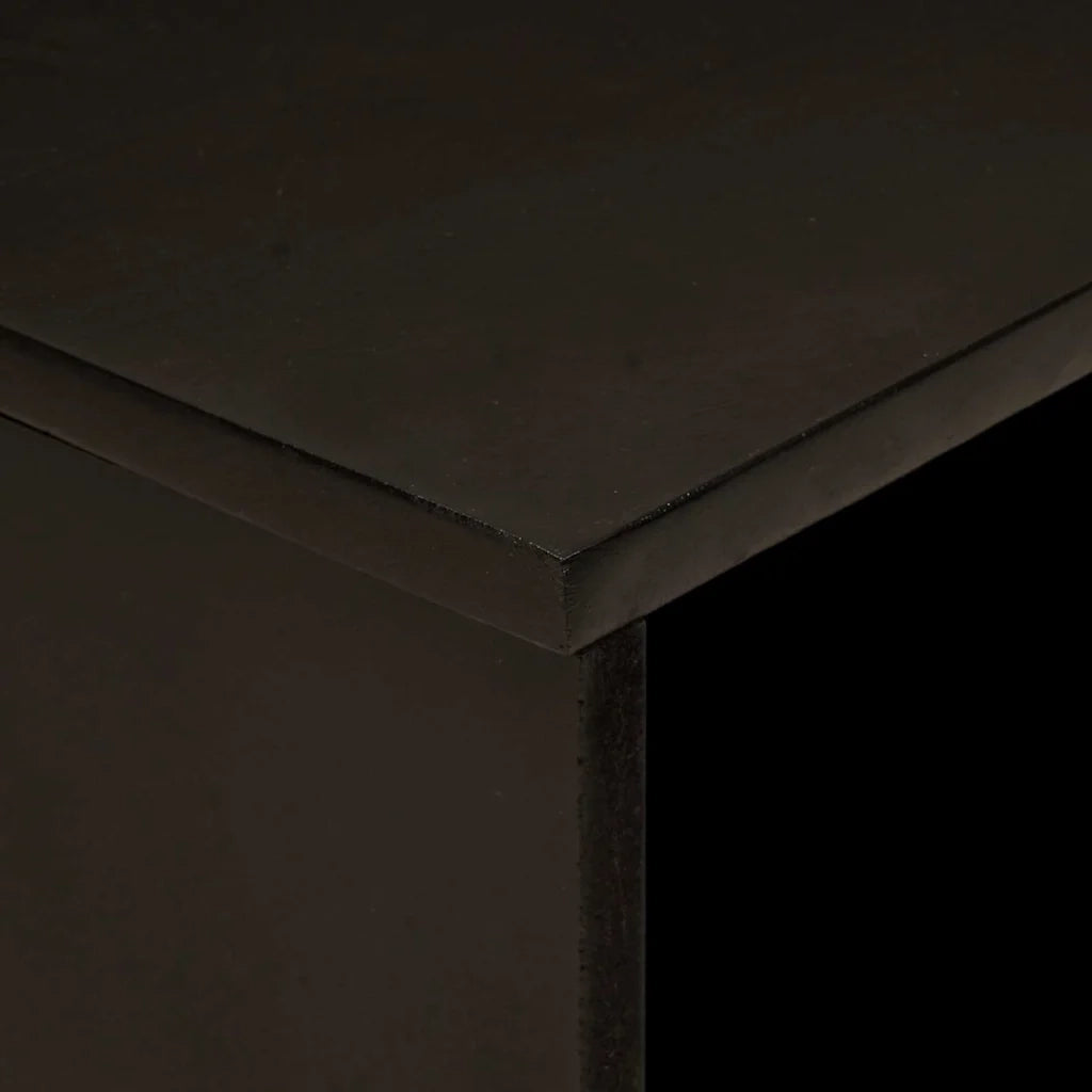 vidaXL Tavolino da salotto Nero e Oro 80 x 50 x 40 cm