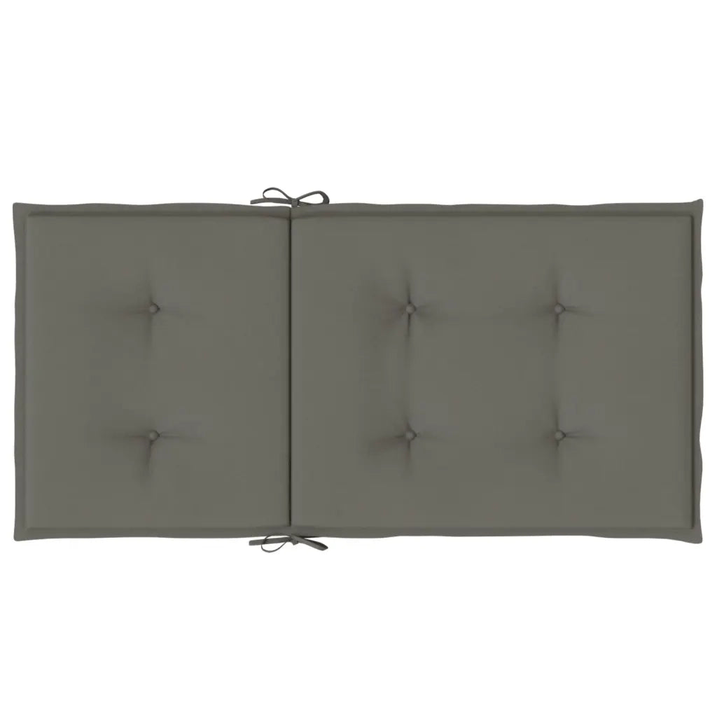 Cuscini Sedia Schiena Bassa 6 pz Grigio Mélange 100x50x4 cm 4002450