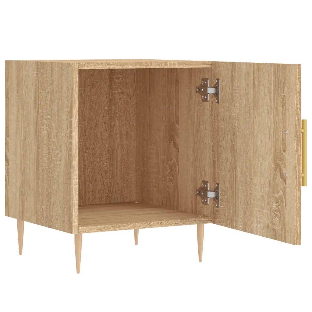 Comodini 2 pz-Set di 2 Tavolino da notte Rovere Sonoma 40x40x50 cm in Legno Multistrato 545432
