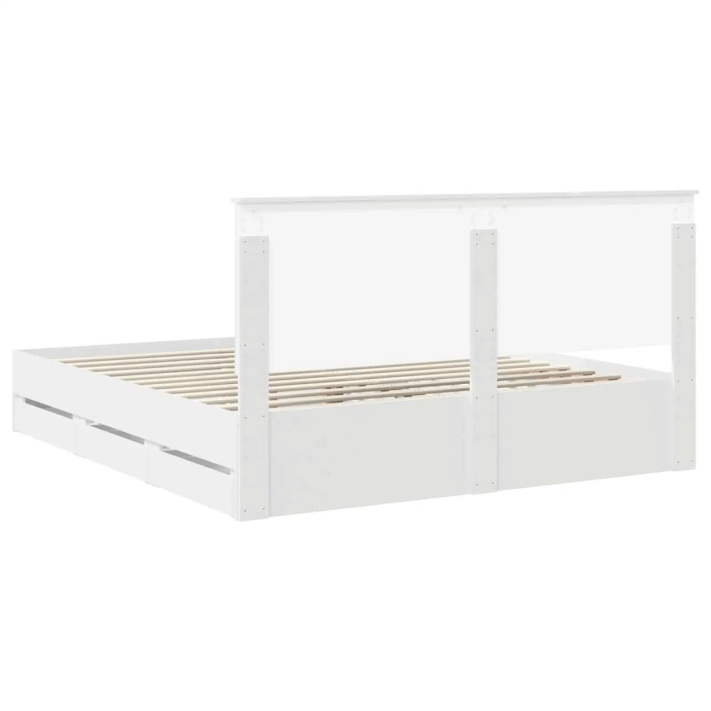 Struttura del letto Bianco 180 x 200 cm Legno Ingegnerizzato 3411089