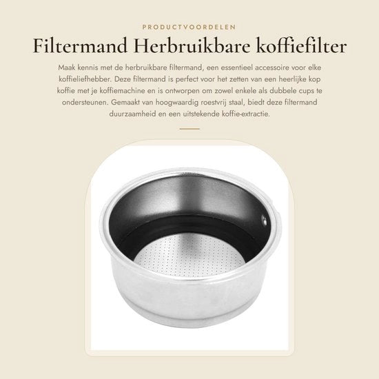 Filtro per caffè in acciaio inossidabile - Filtro universale per singola/doppia tazza - Supporto per filtro caffè - Accessori per macchine da caffè - 100% nuovo - Filtro per caffè in acciaio inossidabile