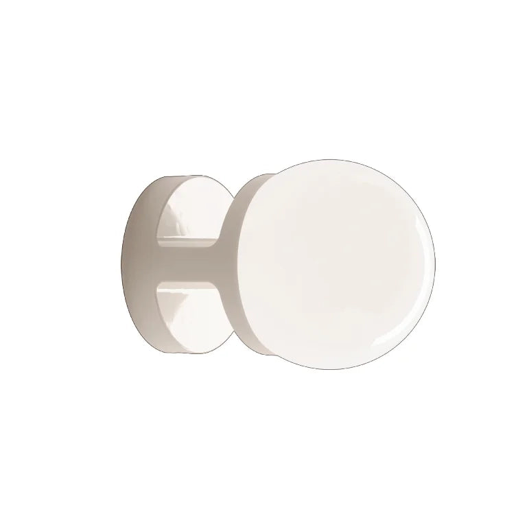 Applique Vintage Decò Habea Ceramica Crema 1 Luce E27