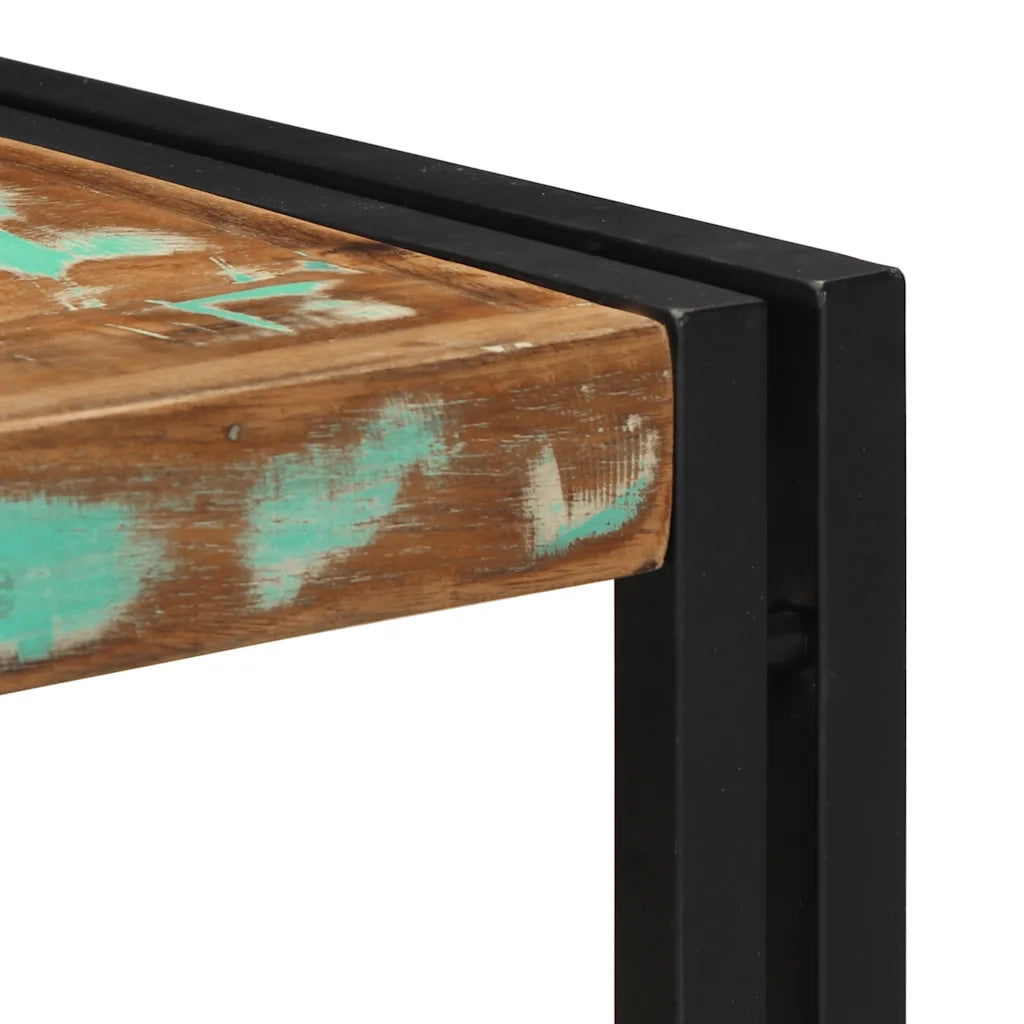Tavolino Salotto Multicolore 40x40x35cm Legno Massello Recupero 4016683