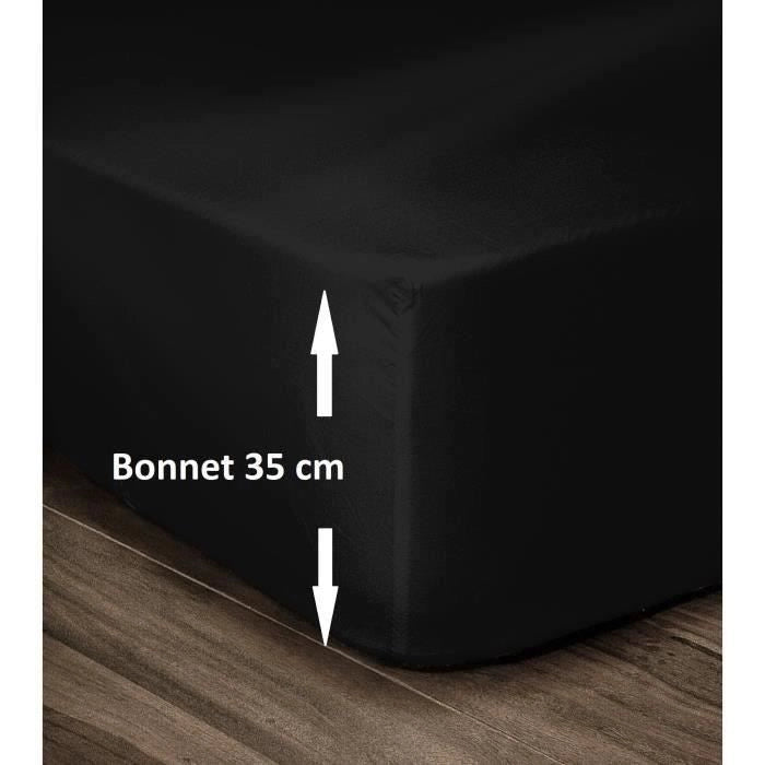 D.Housse 140x190x35 Nero