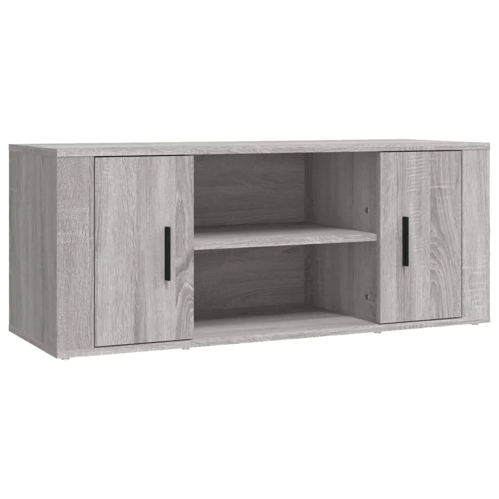 Mobile TV-Credenza TV-Console TV Grigio Sonoma 100x35x40 cm in Legno Multistrato 229873
