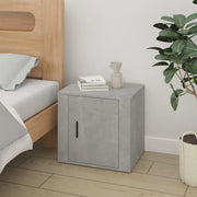 Comodino-Tavolino da notte Grigio Cemento 50x39x47 cm