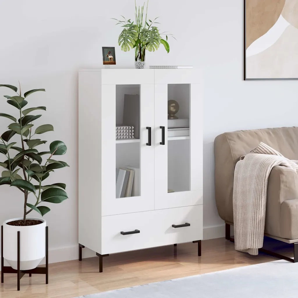 Credenza Bianca 69,5x31x115 cm in Legno Multistratocod mxl 127590