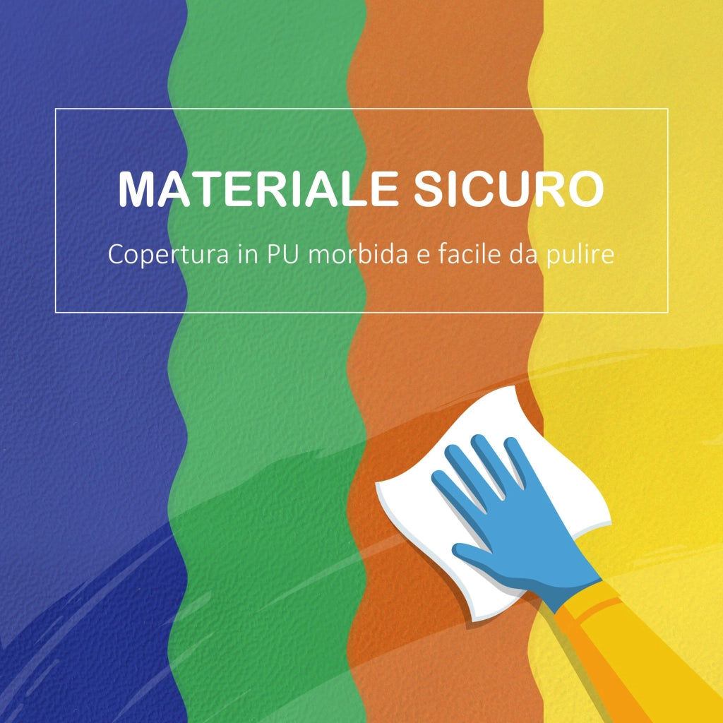 Set 7 Blocchi Costruzioni Morbide per Bambini Multicolore