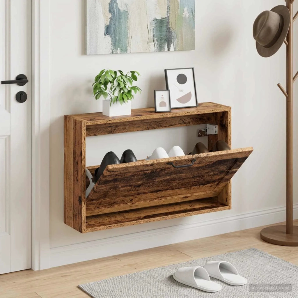 Mobiletto per Scarpe da Muro UTRECHT 71 x 17 x 43 cm 897733