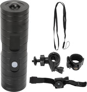 Cannoni Wifi a Aluminio per Bicicletta - 1080P Full HD 8Mp 170 Gradi Angolo Ampio Sport DV-Camera per Bicicletta o Motocicletta - Nero