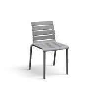 PAZZO DESIGN Sedia Brad Grigio set da 6 sedie in Polipropilene