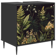 Mobile da Bagno RHENEN Rovere Nero 60 x 40 x 61 cm 8007409