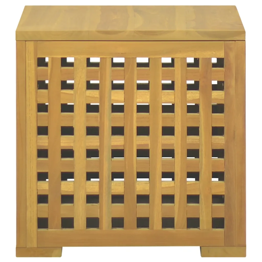 Scatola per Corde 40x40x40 cm in Legno Massello di Teak 338262