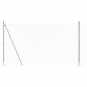 Palo della recinzione | Pannello per recinzione Argento 10 x 1,2 m (rete 40 x 40 mm)