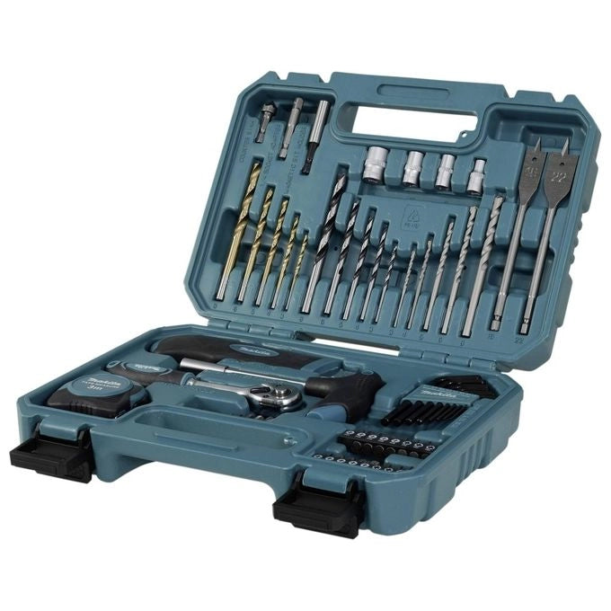 Makita E-15095 Set di punte e cacciaviti 60 pezzi Attacco 1-4 pollice Custodia resistente colore Nero