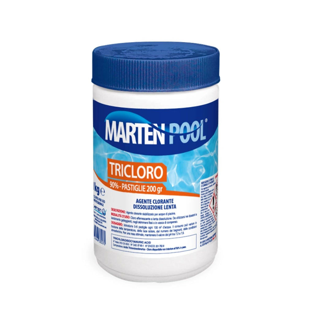 TRICLORO IN PASTIGLIE 200 gr - confezione 1 kg - MARTEN