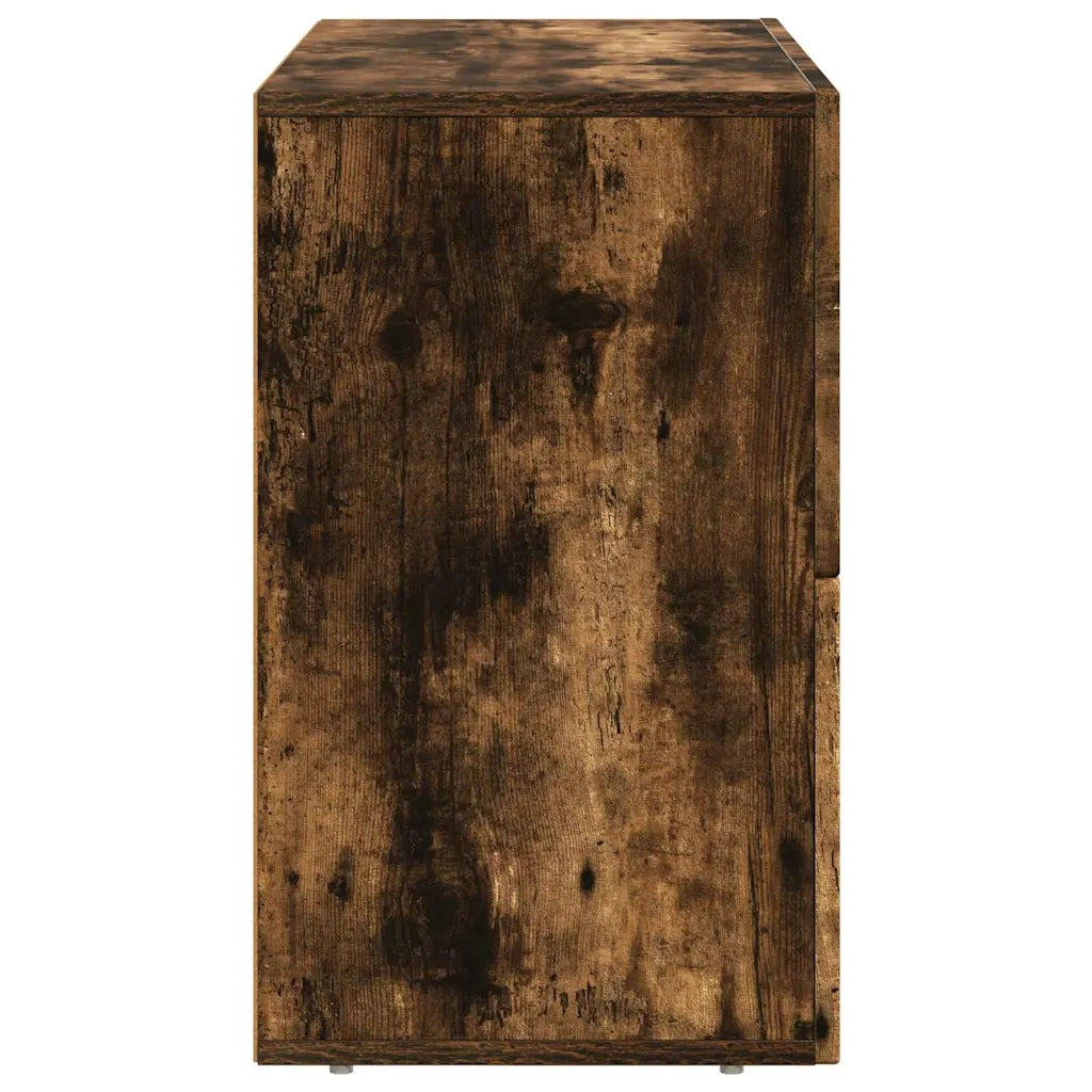 Credenza Rovere fumé 80.5 x 35 x 59 cm Legno multistrato 891329
