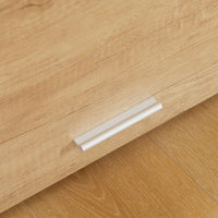 Mobile per Ingresso Scarpiera Appendiabiti e Specchio in Truciolato  Naturale