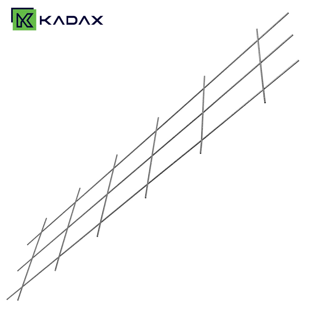 Traliccio da giardino in metallo KADAX per piante, fiori, scala per rampicanti, 45x150 cm, robusto