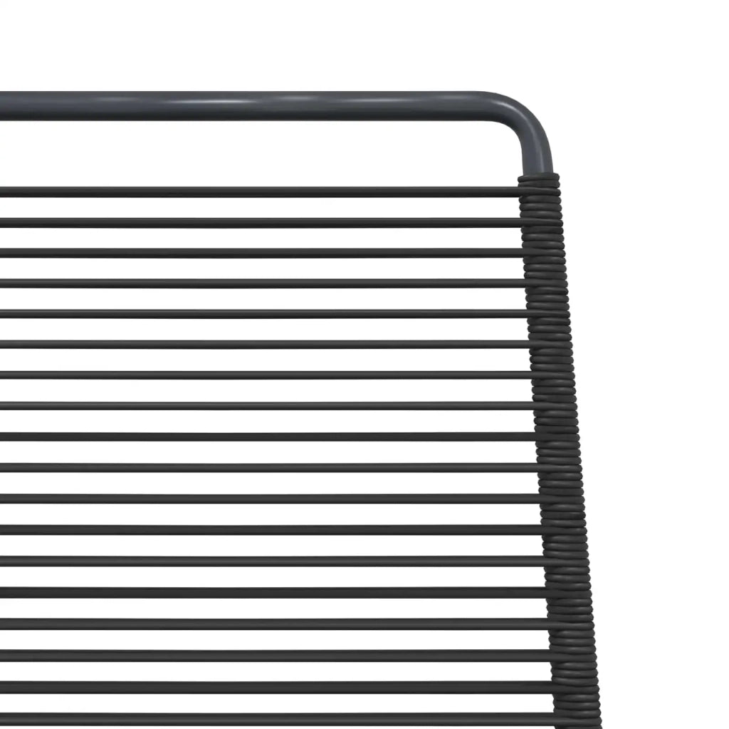 Sedie da giardino 2 pcs Nero 48 x 55 x 89,5 cm Rattan