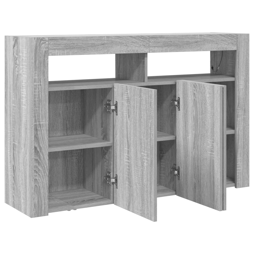 Sideboard Grigio sonoma Legno ingegnerizzato 116 x 30 x 75 cm