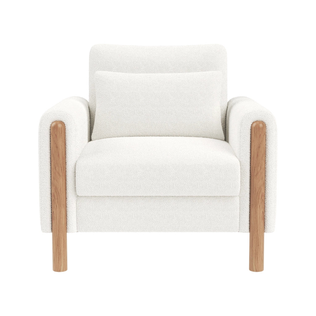 POLTRONA lounge 87x83x88,5 cm in Teddy bianco