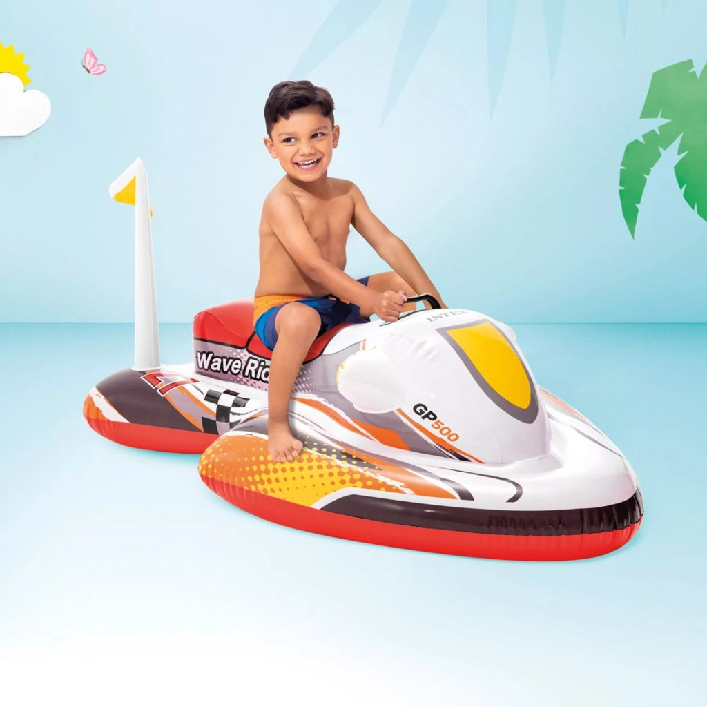 ACQUASCOOTER GONFIABILE CAVALCABILE  +3 ANNI  cm.117x77  peso kg.0,87 (57520)    INTEX