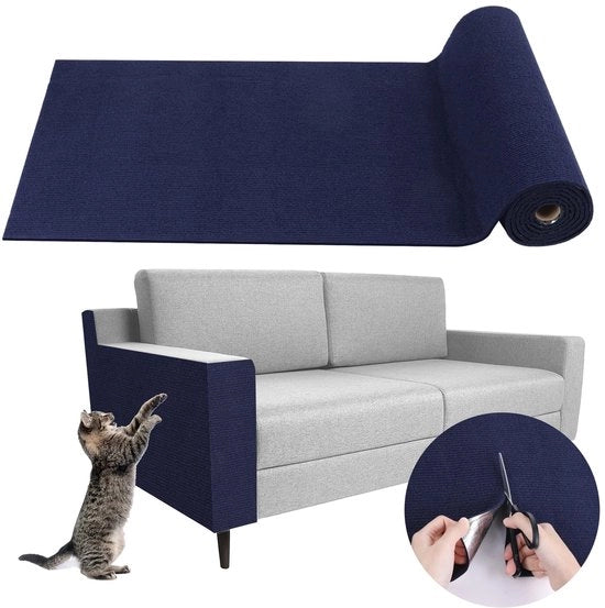 Krabbattere per gatto, piatto di gatto per parete, protezione da graffi per gatto, protezione da graffi per divano per gatto, piatto di gatto per parete, parete di graffi per gatto, piatti di gatto, (nero, 40×300cm)