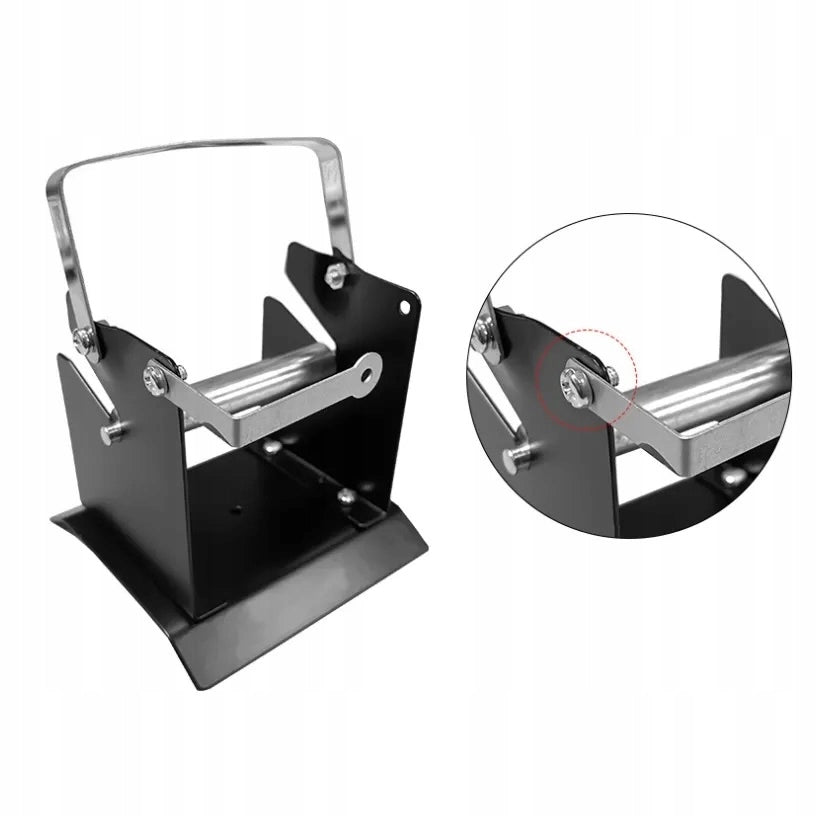 Supporto Dispenser per Stagno 115 mm – Ergonomico e Durevole | Acciaio e Plastica, Capacità 2 Bobine