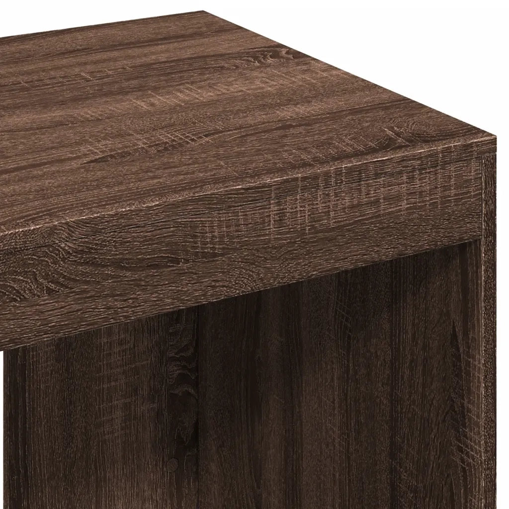Scrivania | Tavolo da Ufficio Rovere Marrone 103,5x56,5x94 cm in Legno Multistrato