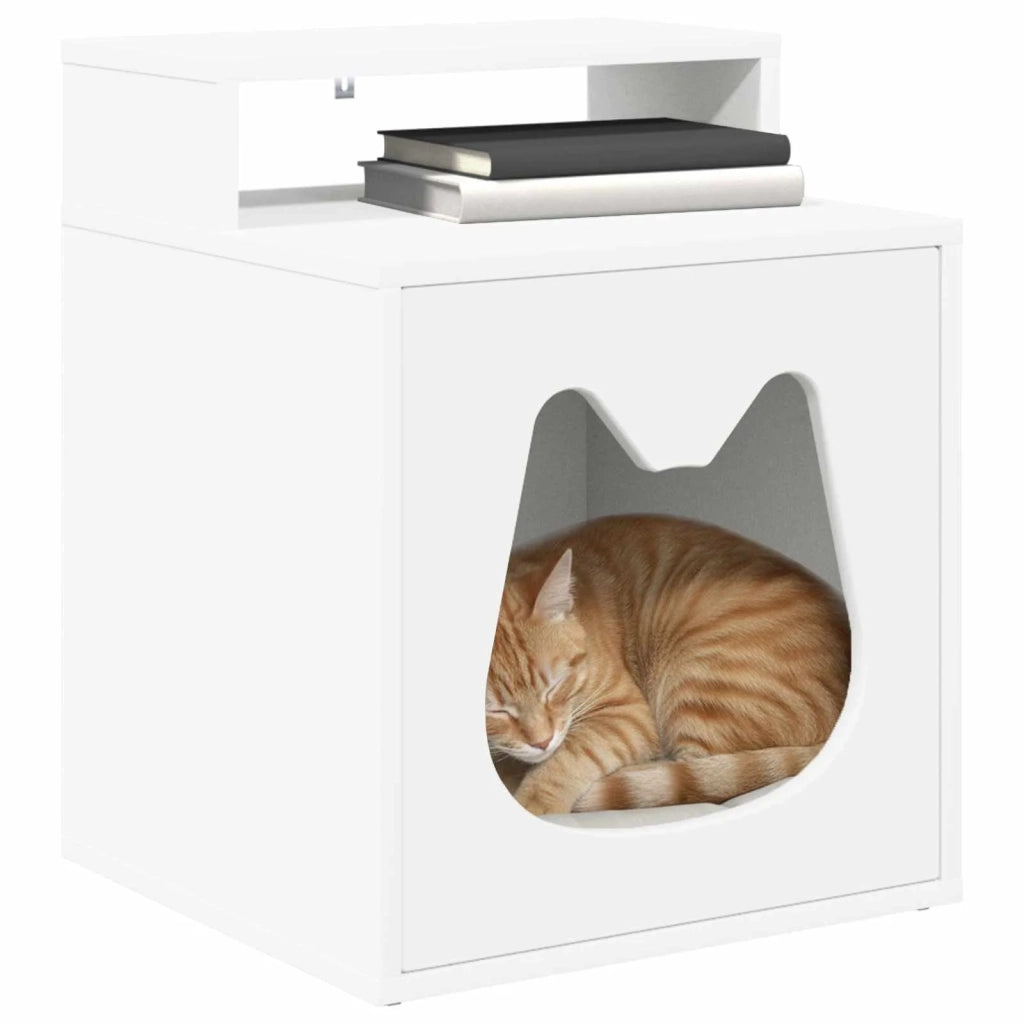 Casa per Gatti Bianco 42,5 x 40 x 53,5 cm Legno multistrato 8000689