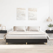 Giroletto senza Materasso Nero 200x200 cm in Legno Multistrato