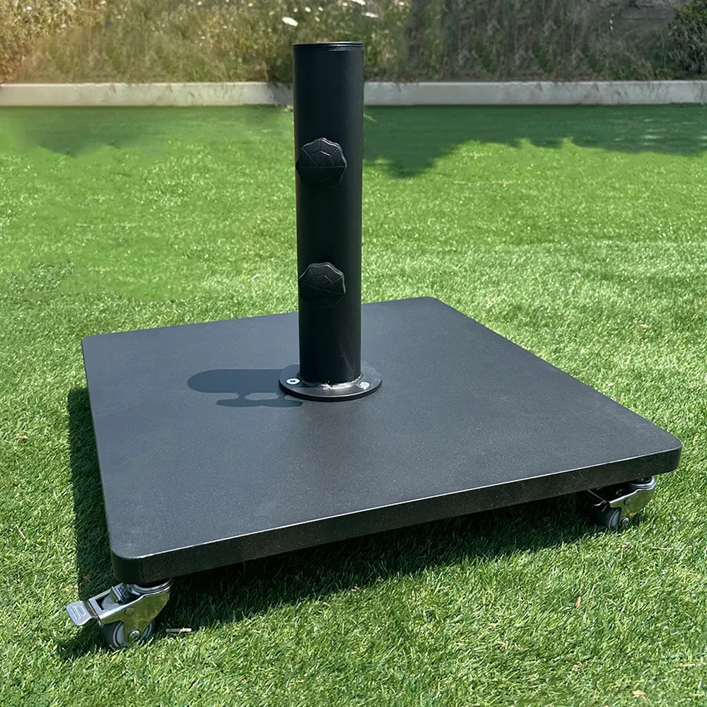 Tempo Style - Base ombrellone in acciaio da 54kg con ruote