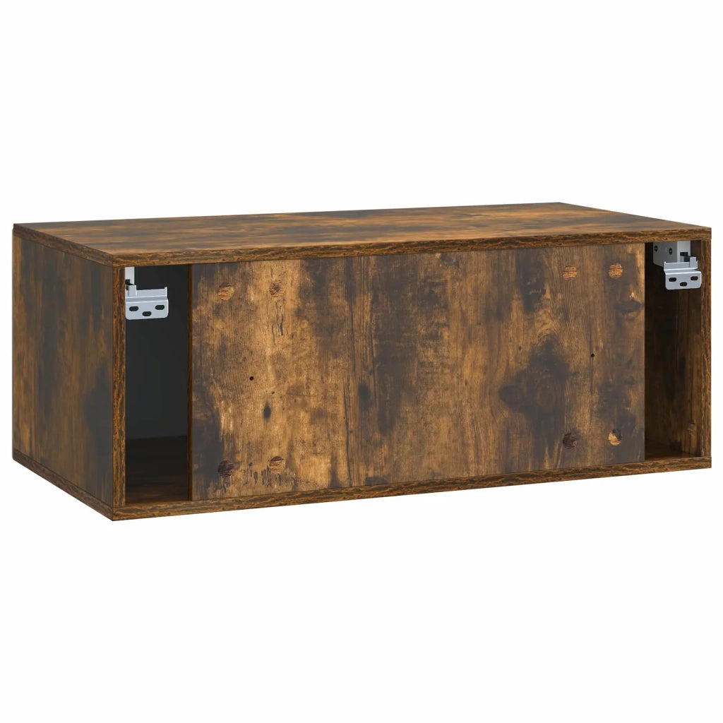 Mobile Porta TV da Muro Rovere Fumo 78,5 x 41 x 30 cm 899030